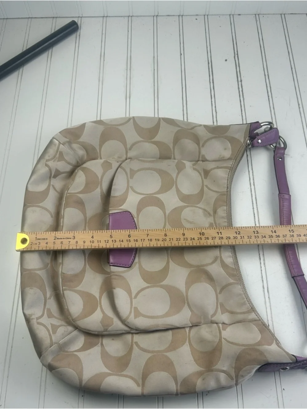 Coach Kristin Hobo Bag Signature C Monogram Vintage Y2K Shoulder Bag - Picture 11 of 16